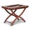 橡胶木和桃花心木染色的客厅桌子 - Moinat - 咖啡桌