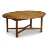 胡桃木色橡胶木制成的“Bateau”咖啡桌 - Moinat - 咖啡桌
