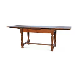 A Louis XIII dining room table in cherry wood