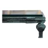 A pair of bronze end tables, glass top - Moinat - End tables, Bouillotte tables, Bedside tables, Pedestal tables