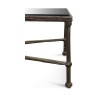 Ein rechteckiger Bronzetisch mit Glasplatte - Moinat - Couchtische, Beistelltische