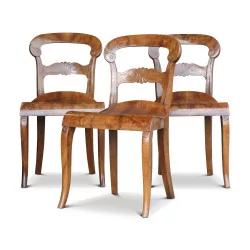 A set of Louis Philippe seats in walnut