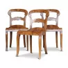 A set of Louis Philippe seats in walnut - Moinat - Chairs