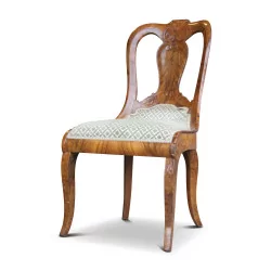 一套路易菲利普胡桃木座椅