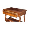A side table in burl walnut, embossed wood - Moinat - Bridge tables, Changer tables