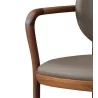 Modern walnut armchair, Italian design - Moinat - Armchairs