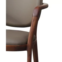 Современное кресло из орехового дерева, итальянский дизайн
