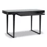 “Monfort”平板办公桌，黑色，玻璃桌面 - Moinat - 书桌