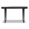 Ein flacher Schreibtisch „Monfort“, schwarze Farbe, Glasplatte - Moinat - Schreibtische