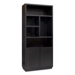Une étagère en chêne, coloris noir