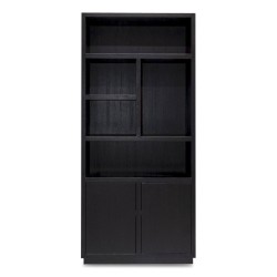 Une étagère en chêne, coloris noir