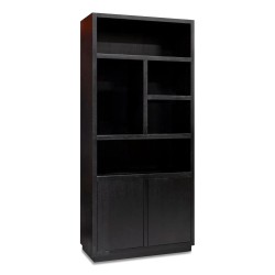Une étagère en chêne , coloris noir