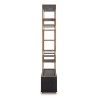 Un meuble de rangement en chêne noir, métal brossé or - Moinat - Etagères, Bibliothèques, Vitrines