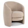 Modern seat in sand-colored fur fabric - Moinat - Armchairs