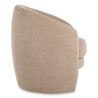 Modern seat in sand-colored fur fabric - Moinat - Armchairs
