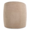 Modern seat in sand-colored fur fabric - Moinat - Armchairs