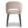 A “Savoy” seat in beige fabric, black steel base - Moinat - Chairs