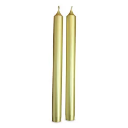 A pair of “Gold” candles