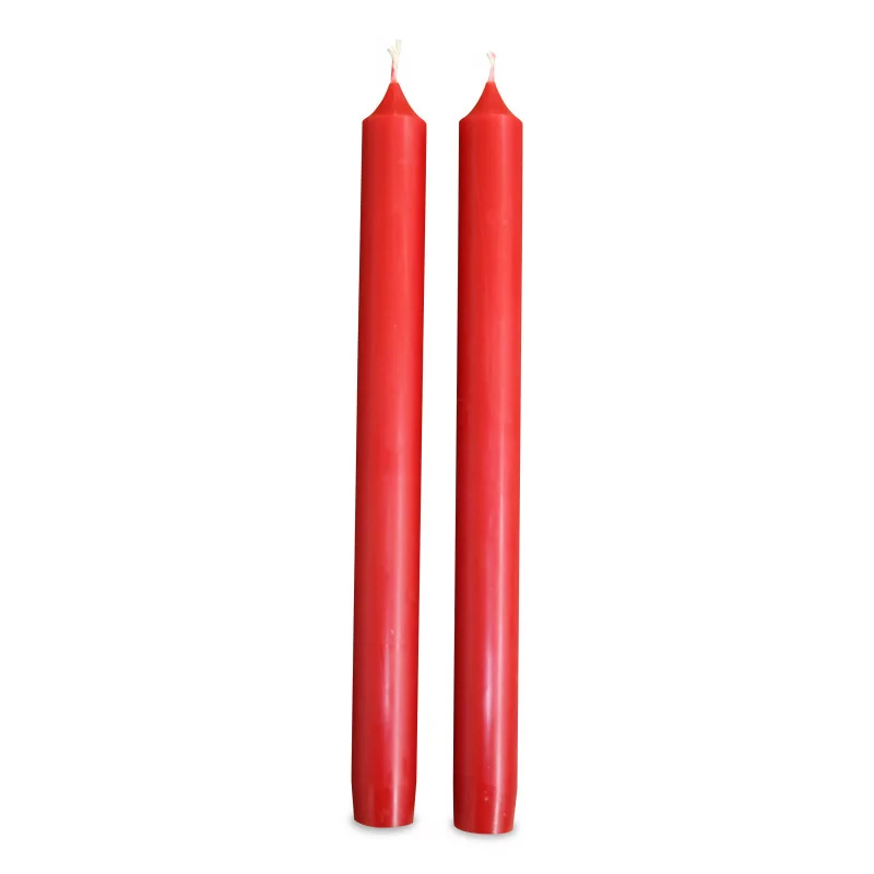 A pair of “Red” candles - Moinat - Decorating accessories
