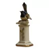 A work \"A nuthatch on a column\" porcelain from Saxony - Moinat - Decorating accessories