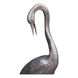 A bonze “Crane” antique color