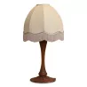Une lampe de table "Daum", pied en verre gravé - Moinat - Lampes de table