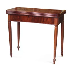 A Louis Philippe mahogany games table