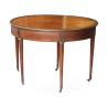 Une table à jeux circulaire en acajou et bois de placage - Moinat - Tables à jeux, Tables d’échangeur