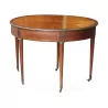 A circular games table in mahogany and veneer wood - Moinat - Bridge tables, Changer tables