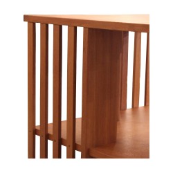 A vintage Danish oak revolving bookcase. Circa 1940.