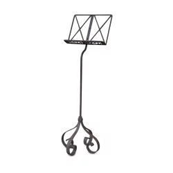 A wrought iron decorative accessory. French artisanal work