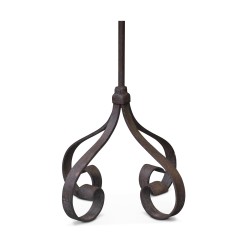 Un accessoire de décoration en fer forgé. Travail artisanal français