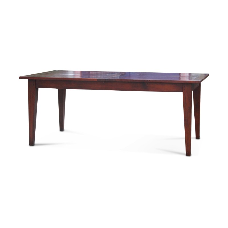 Une table de salle à manger en chêne avec rallonge. Travail artisanal français - Moinat - Tables de salle à manger Une table de salle à manger en chêne avec rallonge. Travail artisanal français - Moinat - Tables de salle à manger