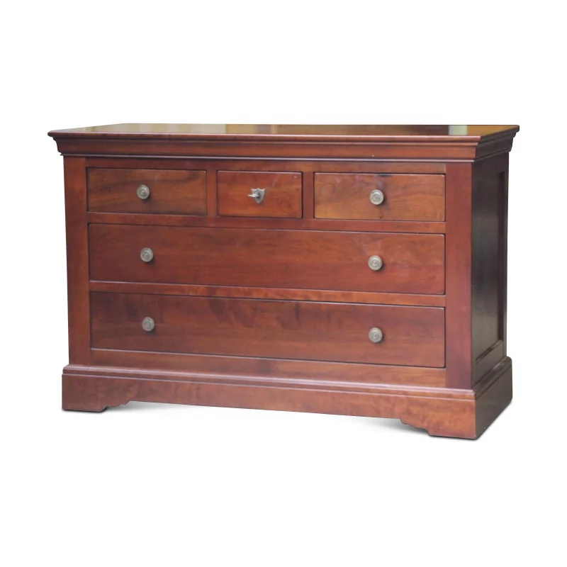 A richly molded walnut storage unit, five drawers - Moinat - Chests of drawers, Commodes, Chifonnier, Chest of 7 drawers