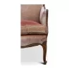 Bergère椅子，上面覆盖着淡粉色的天鹅绒。 1930年左右。 - Moinat - 扶手椅