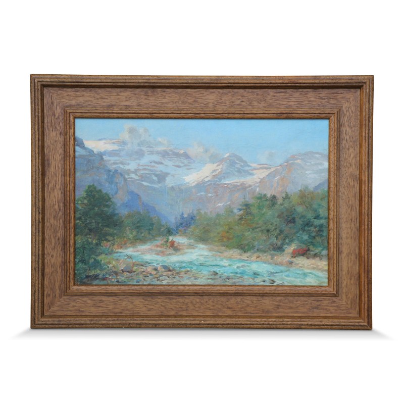 Ein Werk „Vallée des Diablerets, cours d’eau“ von Aimé Vincent Gilliand - Moinat - Gemälden - Landschaften Ein Werk „Vallée des Diablerets, cours d’eau“ von Aimé Vincent Gilliand - Moinat - Gemälden - Landschaften