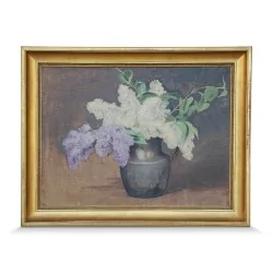 A work “Bouquet of flowers” signed Charles Parisod