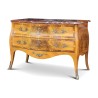 A walnut storage unit with marble top including two drawers - Moinat - Chests of drawers, Commodes, Chifonnier, Chest of 7 drawers