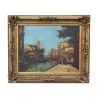 A work \"The Venice Canal\" signed Charles - Eugène Cousin - Moinat - Painting - Landscape