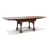 A dining room table in oak, walnut and cherry - Moinat - Dining tables