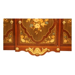 \"Sultane\" chest of drawers with 3 drawers and 3 doors in mahogany