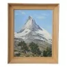 A painting “View of the Matterhorn” signed Albert Duplain - Moinat - Painting - Landscape