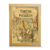 Un tableau sur bois richement marquetée "Tintin et les Picaros" - Moinat - Accessoires de décoration
