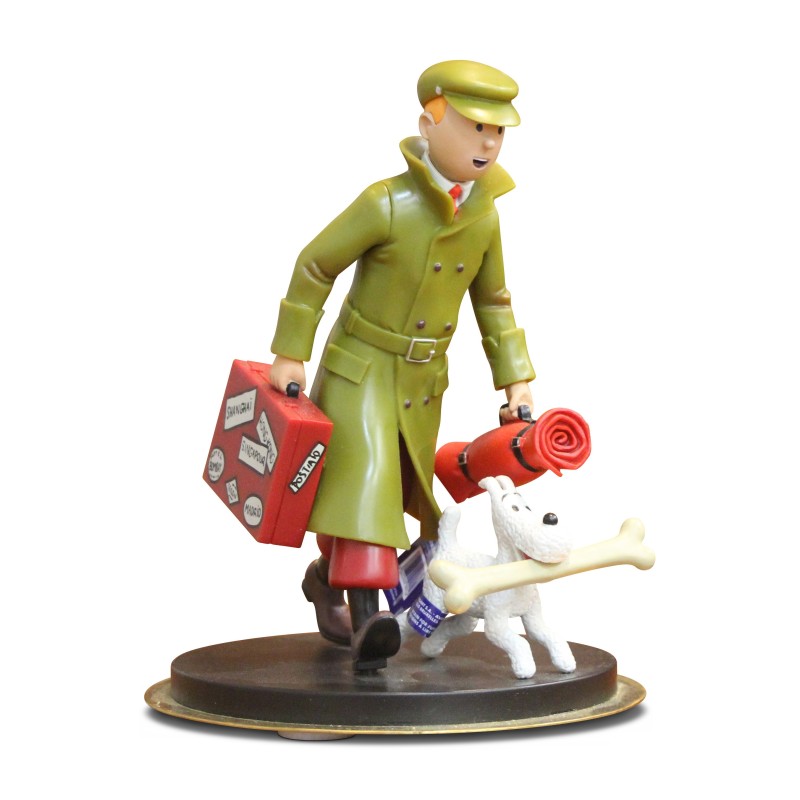 Figurine "Tintin en voyage" - Moinat - Accessoires de décoration Figurine "Tintin en voyage" - Moinat - Accessoires de décoration
