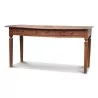 A rustic walnut table with three drawers - Moinat - Dining tables