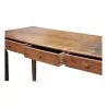 A rustic walnut table with three drawers - Moinat - Dining tables
