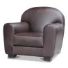“Bixter”扶手椅，覆盖深棕色全粒面“Luxury”皮革 - Moinat - 扶手椅