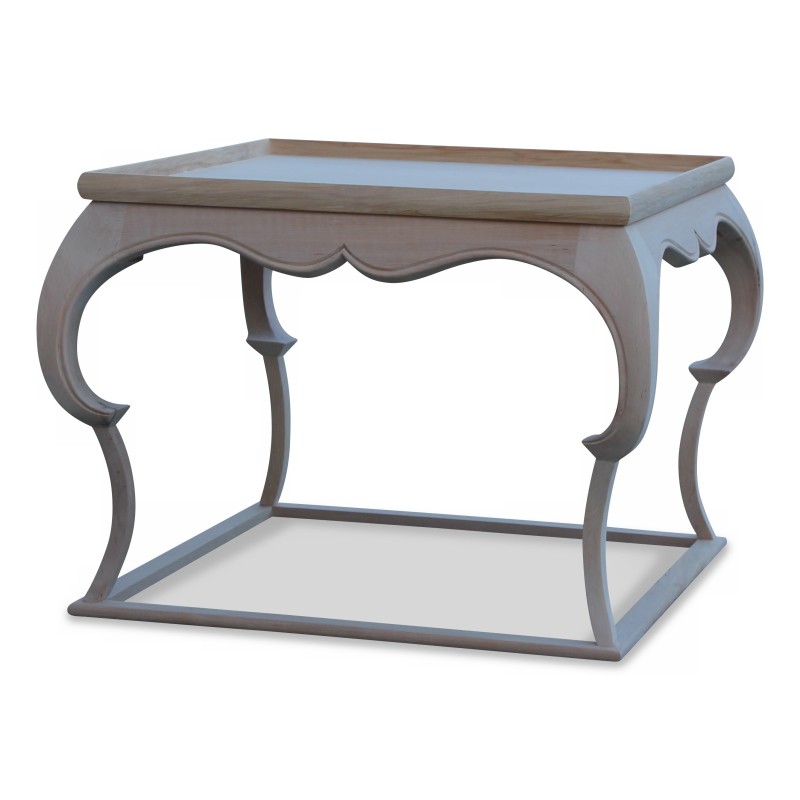 Une table basse en hêtre, tilleul. Patine bois brute - Moinat - Bouts de canapé, Bouillottes, Chevets, Guéridons Une table basse en hêtre, tilleul. Patine bois brute - Moinat - Bouts de canapé, Bouillottes, Chevets, Guéridons