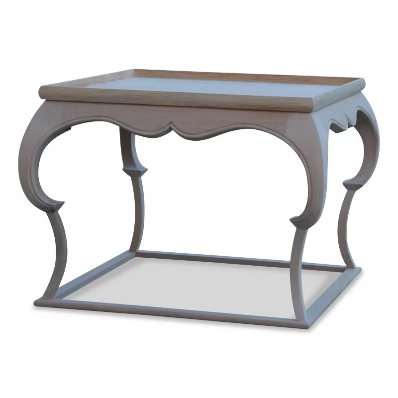 山毛榉和石灰制成的咖啡桌。原木铜绿 - Moinat - End tables, Bouillotte tables, 床头桌, Pedestal tables