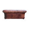 Ein „Chesterfield“-Sofa aus Leder, braune Patina. Restauriert - Moinat - Sofas, Couchs